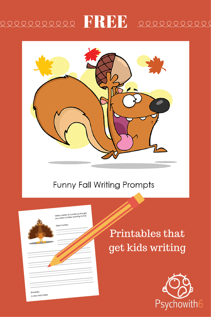 Free Funny Fall Writing Prompts
