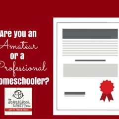 Are you an Amateur or Professional Home Educator?