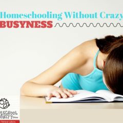 Homeschooling Without Crazy Busyness